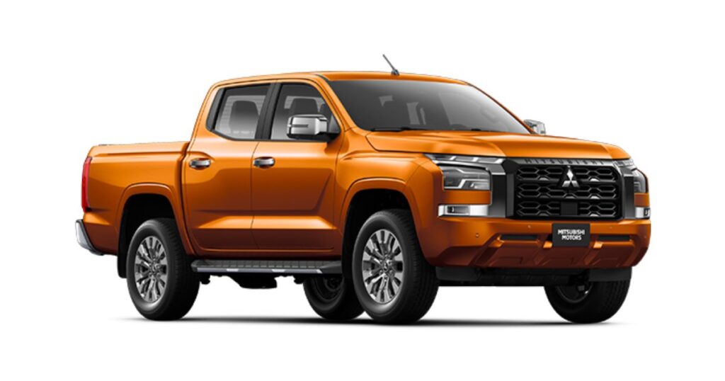 Mitsubishi L200 GLS naranja doble cabina 4x4 disponible en renting de flota empresarial con Total Fleet Costa Rica