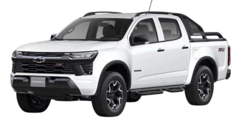 Chevrolet Colorado Z71 blanco doble cabina con rack, opción multimarca en renting de pickup empresarial en Costa Rica